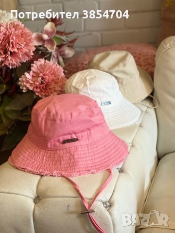 шапка JACQUEMUS Le Bob Artichaut bucket hat, снимка 5 - Шапки - 42684743