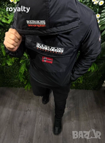 Napapijri Мъжко Черно Яке Ветровка 5 Бр., снимка 2 - Якета - 52845384