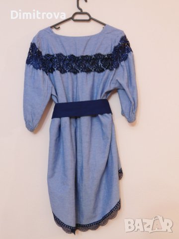 Разкошна туника с ефектна дантела М/L, снимка 2 - Туники - 42568794