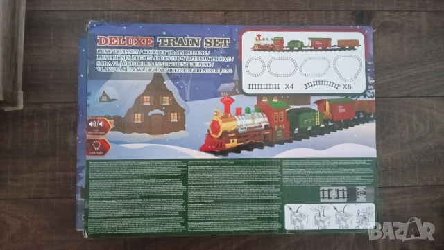 2бр коледни влакчета влак детски играчки елха подарък коледа декорация украса бебешки, снимка 8 - Електрически играчки - 52706353