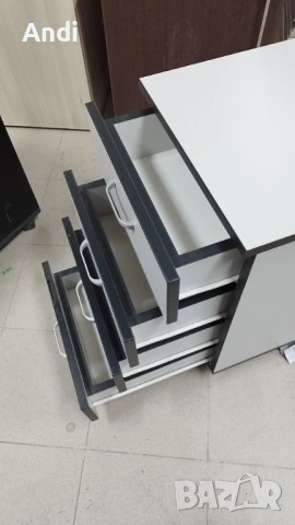 Шкафче за бюро с 3 или 4 чекмеджета - контейнер на колела, снимка 18 - Шкафове и рафтове - 53841333