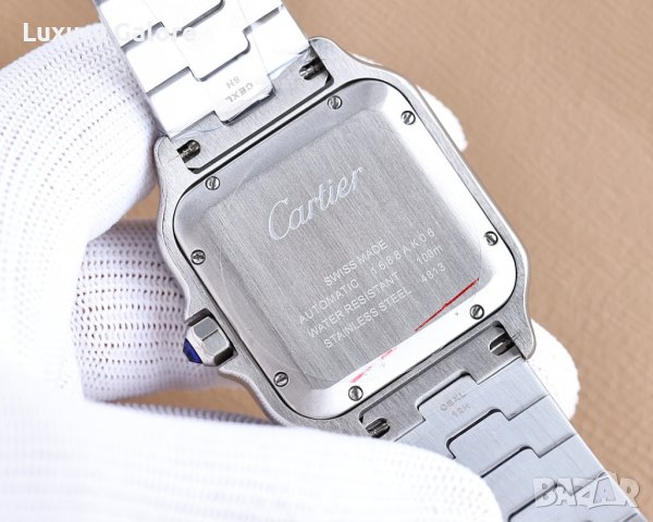 Мъжки часовник Cartier Santos de Cartier с автоматичен механизъм, снимка 5 - Мъжки - 39336325