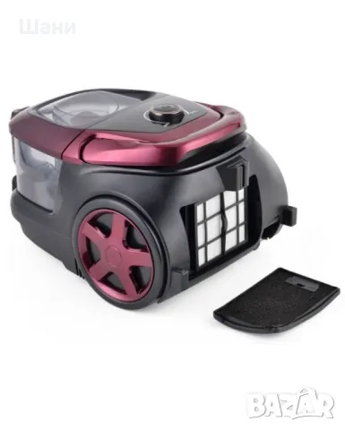 Прахосмукачка без торба Muhler - MVC-85BSL, HEPA, чернa/червенa, снимка 4 - Прахосмукачки - 49088079