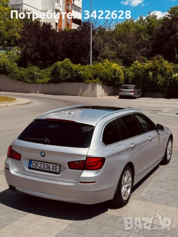 BMW F11 520d 2013 СМЕНЕНИ ВЕРИГИ, АВТОМАТИК, КОЖА, ПОДГР, БАРТЕР, снимка 4 - Автомобили и джипове - 48840049