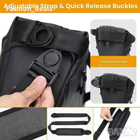 Нова удобна Чанта за рамо за фотоапарат с 2 подвижни разделителя за съхранение на аксесоари, снимка 7 - Чанти, стативи, аксесоари - 42355374