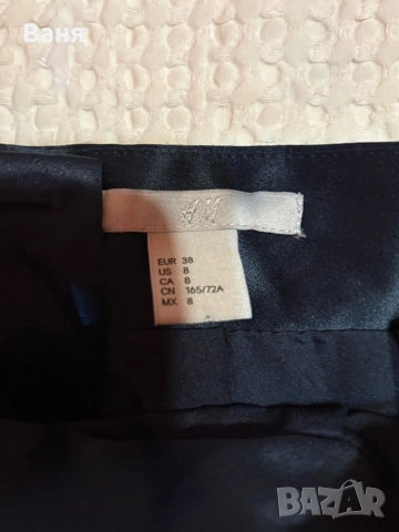 Пола hm от сатен, снимка 3 - Поли - 52923574