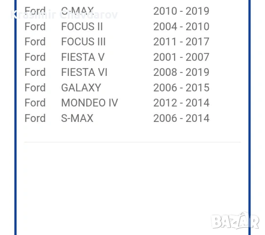 пръскалки тип мъгла за форд, снимка 6 - Аксесоари и консумативи - 53771209