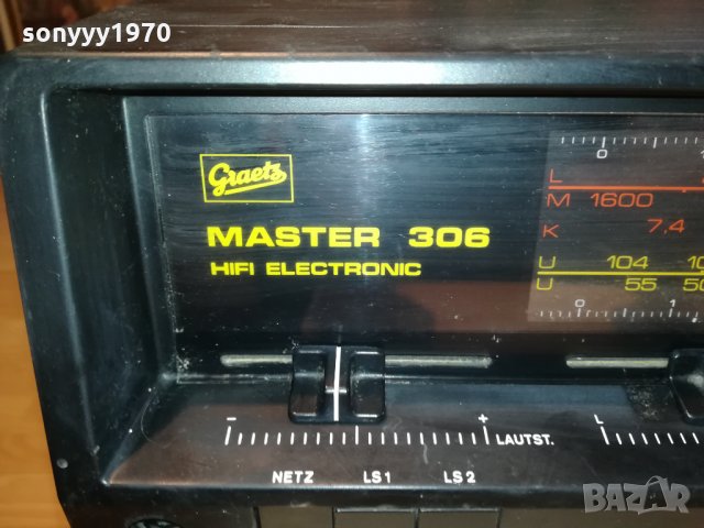 GRAETZ MASTER 306-MADE IN WEST GERMANY 0711211142, снимка 4 - Ресийвъри, усилватели, смесителни пултове - 34721976