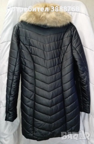 Дамско палто от изкуствена кожа, снимка 2 - Палта, манта - 52557399