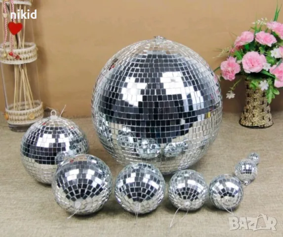 Лазер Диско топка топки за украса декор на торта или коледна елха огледална