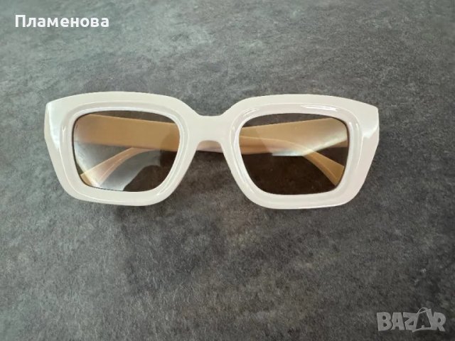 Дамски бежови слънчеви очила , снимка 2 - Слънчеви и диоптрични очила - 49359511