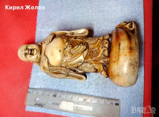 БУДИСТКА СТАТУЕТКА ФИГУРКА СМЕЕЩИЯТ се БУДА от ПОЛИРЕЗИН 48326, снимка 5 - Статуетки - 47607343