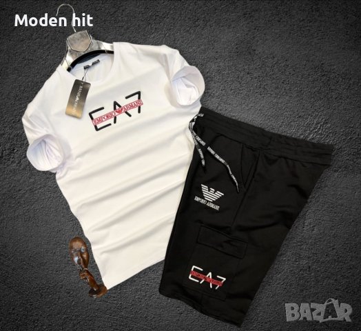 Armani мъжки летни комплекти /тениска и къси панталони/ висок клас реплика, снимка 2 - Спортни дрехи, екипи - 41675946