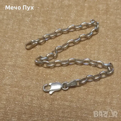 Сребърна гривна (319), снимка 2 - Гривни - 49935984