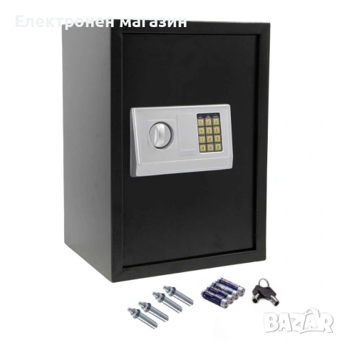 Електронен сейф 43L с аварийни ключове и монтажни болтове – Сигурност и защита за ценни вещи, снимка 3 - Сейфове и каси - 53214618