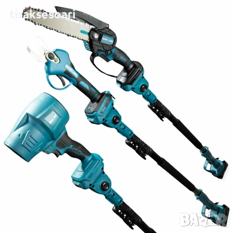 Акумулаторен комплект 4в1 с 2 батерии 36V 8Ah и телескопичен прът, снимка 4 - Други инструменти - 53024330