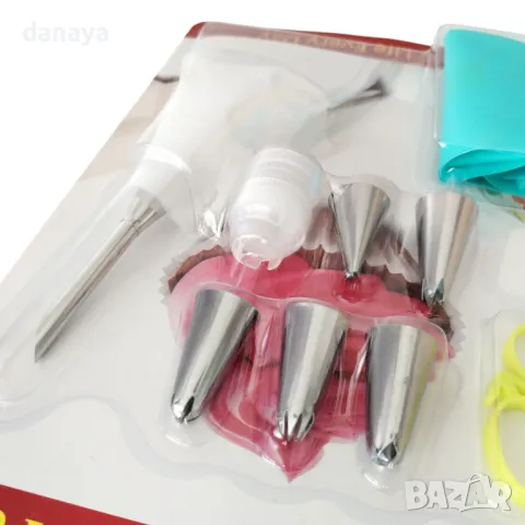 5743 Сладкарски комплект за декорация и пълнеж на сладки, 11 части, снимка 2 - Аксесоари за кухня - 49247932