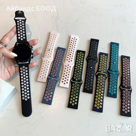 Силиконови каишки Silicone Nike за Samsung/Huawei/Amazfit/Garmin/Ticwatch и др., снимка 2 - Каишки за часовници - 49407633