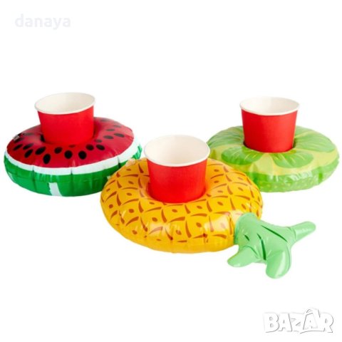 3845 Надуваема поставка за чаша Диня Ананас, снимка 3 - Надуваеми легла - 41493363