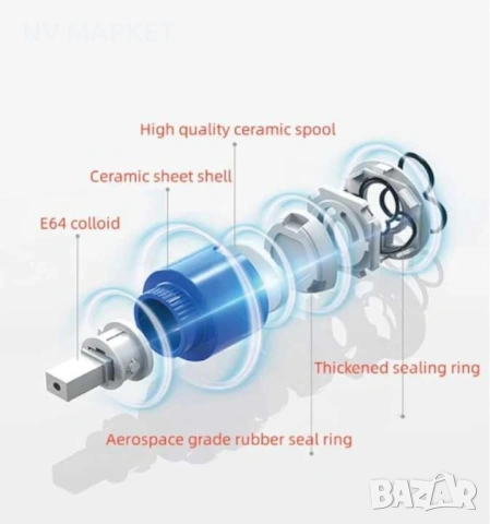 Смесител за кухня, черен,въртящ се, снимка 5 - Смесители - 53837306
