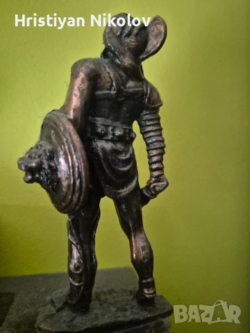 Бронзова, месингова фигура, статуетка, снимка 2 - Антикварни и старинни предмети - 51330600