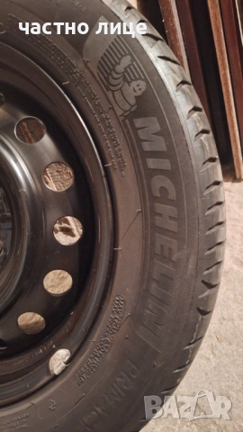 Перфектни гуми Michelin 205/60/16 с железни джанти 16" Toyota Avensis, снимка 6 - Гуми и джанти - 51544176