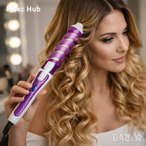 Маша за къдрици 35W до 210 градуса, снимка 5 - Маши за коса - 53651229