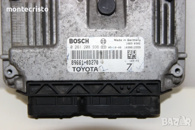 Моторен компютър Toyota Yaris P9 (2006-2011г.) 0 261 208 936 / 0261208936 / 89661-0D270 / 896610D270, снимка 2 - Части - 51174759