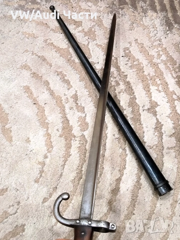 Френски щик нож байонет ГРА GRASS M1874 Waffenfabrik Steyr гръцка поръчка, снимка 6 - Антикварни и старинни предмети - 53776366