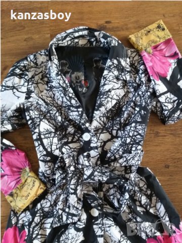  Desigual less more rain coat dress - страхотен дамски тренч, снимка 3 - Шлифери - 34175997