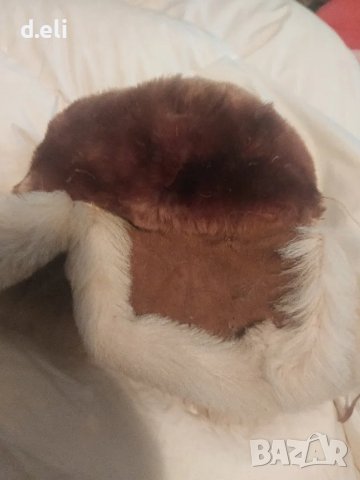 Детска/юноша Кожена ушанка. Вълна , снимка 2 - Шапки - 48496804