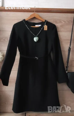 Черна рокля MANGO , снимка 2 - Рокли - 47877226