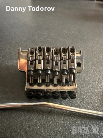 Ibanez Original Edge Tremolo Bridge (Made in Japan / Gotoh) – Cosmo Black + Ръчка