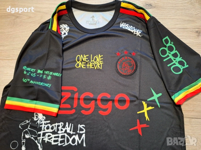 Футболна фланелка на АЯКС #специално издание Боб Марли!, снимка 4 - Футбол - 52547916