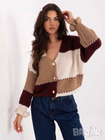 Дамски овърсайз пуловер/жилетка с копчета, 4цвята , снимка 14 - Блузи с дълъг ръкав и пуловери - 51938530