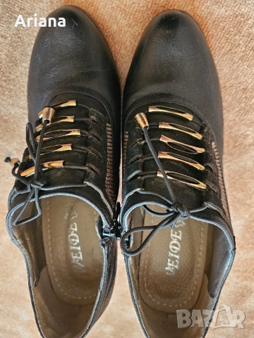 Дам обувки естествена кожа, снимка 2 - Дамски обувки на ток - 48895104