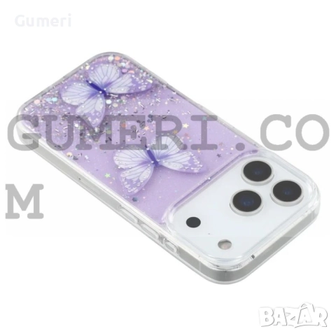 Apple iPhone 17 Pro Max  Силиконов Гръб с Пеперуди, снимка 15 - Калъфи, кейсове - 52177246