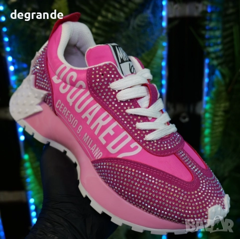 Дамски маратонки Dsquared2 Цвят - Розово, снимка 4 - Маратонки - 51629798