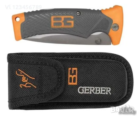 Нож сгъваем - оцеляване, GERBER Bear Grylls-Scou 18.6 см, снимка 2 - Ножове - 50144051
