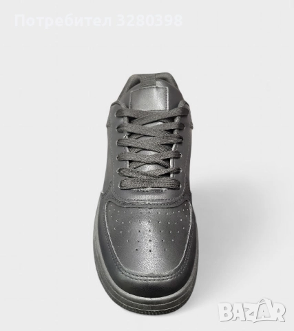 Мъжки кецове с равна подметка в изцяло черен цвят модел: BK-236 All Black, снимка 2 - Кецове - 51849416