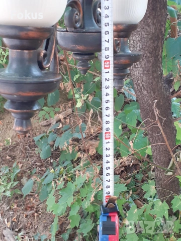 Страхотен български меден абажур полюлей, снимка 7 - Антикварни и старинни предмети - 53461017