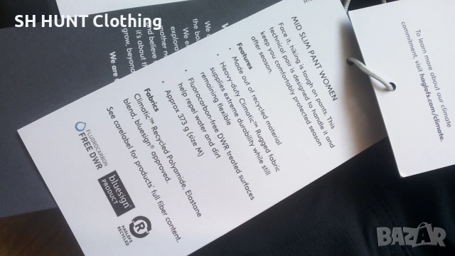 HAGLOFS Mid Slim Womens Stretch Pants раз 36 / S дамски панталон с от части еластична материя - 2046, снимка 11 - Панталони - 53397492