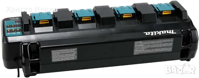 Зарядно устройство за 4 батерии MAKITA DC18SF 14,4V 18V, снимка 4 - Други инструменти - 47492096