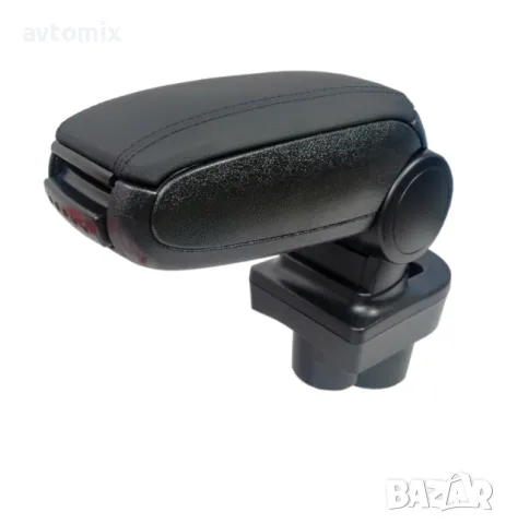 Подлакътник, Skoda Rapid 2012+ с черно кожено покритие, снимка 5 - Аксесоари и консумативи - 50176828