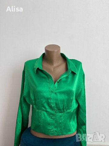 Сатенена зелена риза