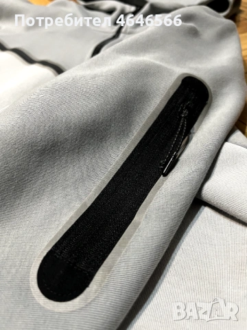 Nike tech fleece Суичър с цип, снимка 3 - Спортни дрехи, екипи - 53223421