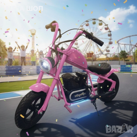 Електрически мини скутер C12B Harley baby, снимка 2 - Велосипеди - 52931020