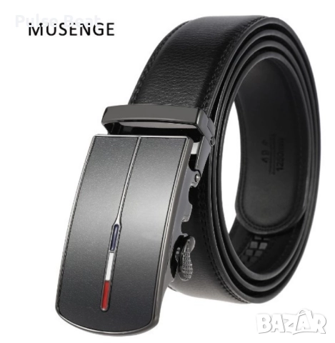 Модерен мъжки колан от естествена кожа, снимка 2 - Колани - 52045379