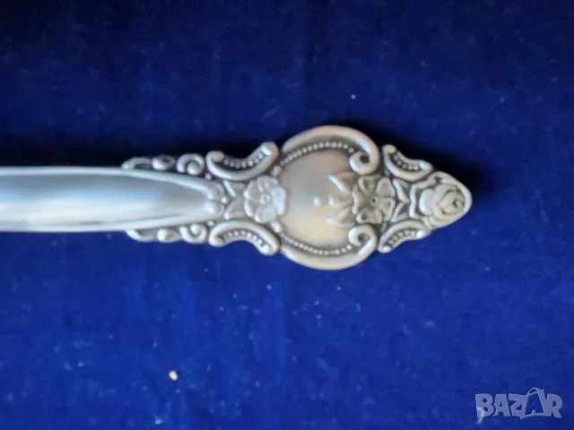 прибори от мелхиор, от мод."Троянда"= "Роза", от СССР, отделни редки бройки - лопатка, виличка, лъжи, снимка 5 - Прибори за хранене, готвене и сервиране - 37687206