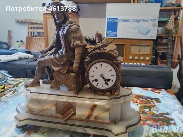 Френски каминен часовник, снимка 8 - Антикварни и старинни предмети - 52157609